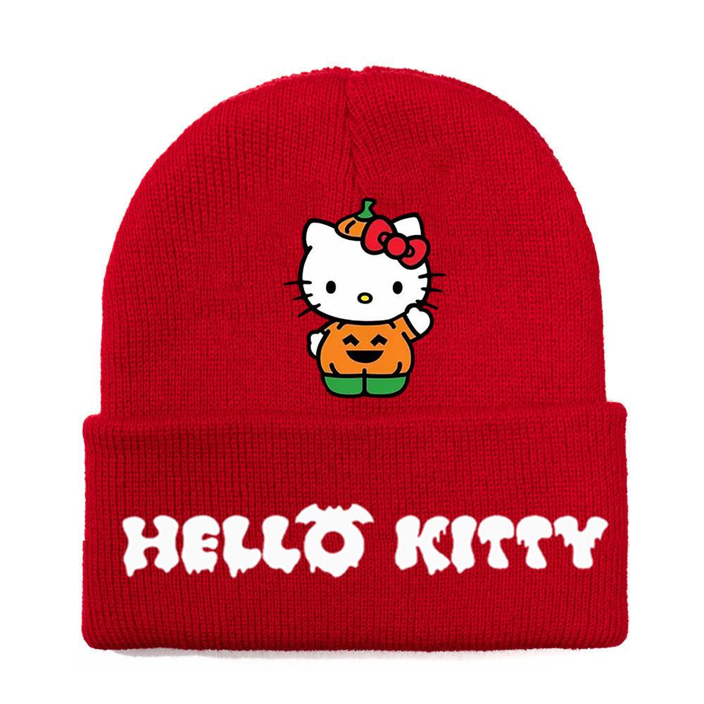 Halloween Printed Knit Cap For Winter Teens And Cartoon Enthusiasts
