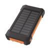 LogiLink 8000mAh Solar Power Bank - Orange, 2xUSB Flashlight, Camping