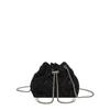 Trend drawstring tassel denim rhombus bag autumn new simple shoulder bucket messenger bag