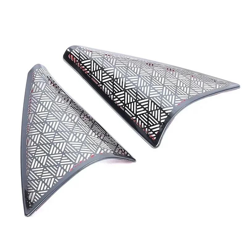 For BMW 5 Series G60 2024-2026 Stainless Steel Black Car A-pillar Tweeter Grille Cover Trim Interior Car Accessories