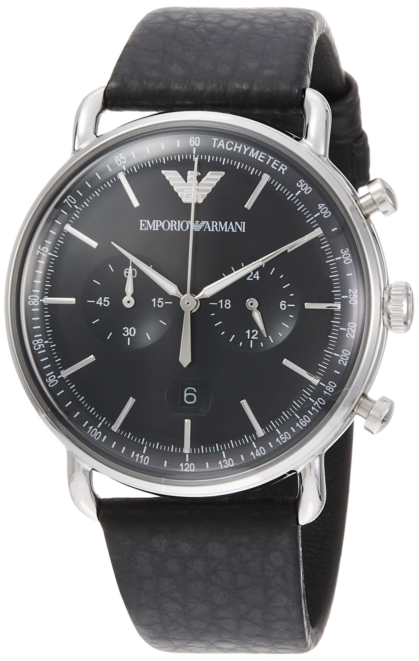 Мужские часы Emporio Armani AVIATOR AR11143, Официальный импорт, Черные