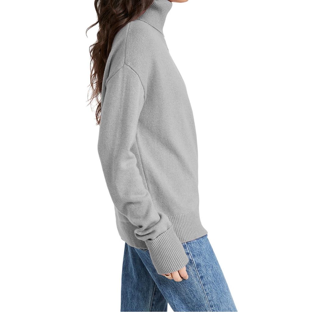 Women Leisure Time Long Sleeve Sweater Two Lapels Leaky Shoulder Sexy Sweater
