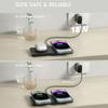 30w Dual Magnetic 2 In 1 Stand Wireless Charger For Iphone/samsung/huawei Mobile Phone For Apple Airpods/earbuds Chargers