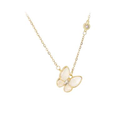 Collier Papillon pour Femmes Qualité Originale Élégant Mignon Pendentifs Colliers Bijoux de Marque