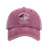 4th of July Decorations Baseball Cap for 250 Anniversary Independence Day Dog Lovers Adjustable Hat American Flag Style