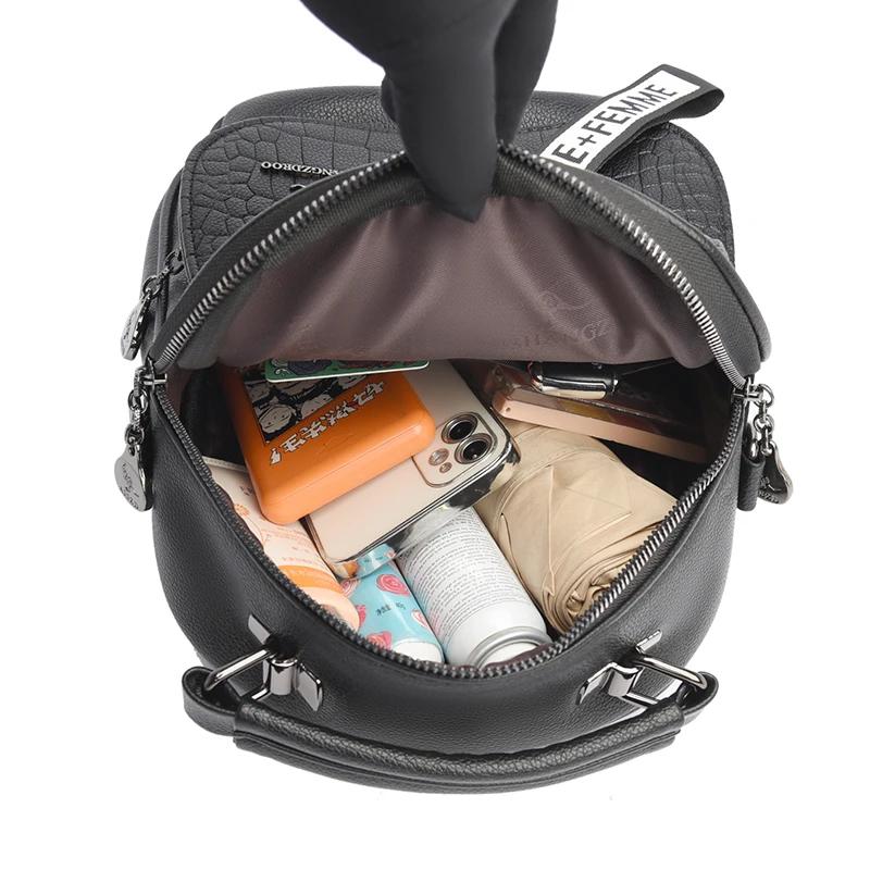 New Fashionable Backpack Women's Bag Fresh Sweet Student School High-capacity Light Bag Backpack Restore Ancient Ways Convenient