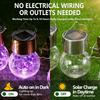 Solar Lanterns Outdoor Colored Hanging Solar Lights Waterproof Globes Garden Lights Decorative Light Up Ornaments for Fence Hook Tree Ornaments