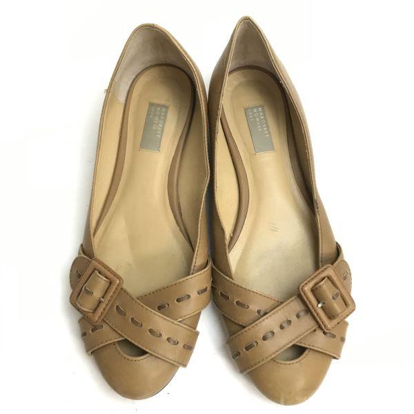 MARGARET HOWELL Idea Low Heel Pumps Size 24.5 Beige Flat Shoes