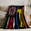 Firefighting Tool Pattern Flannel Printed Blanket Suitable for All Seasons Suitable for Living Room Office Sofa Travel 180x250CM