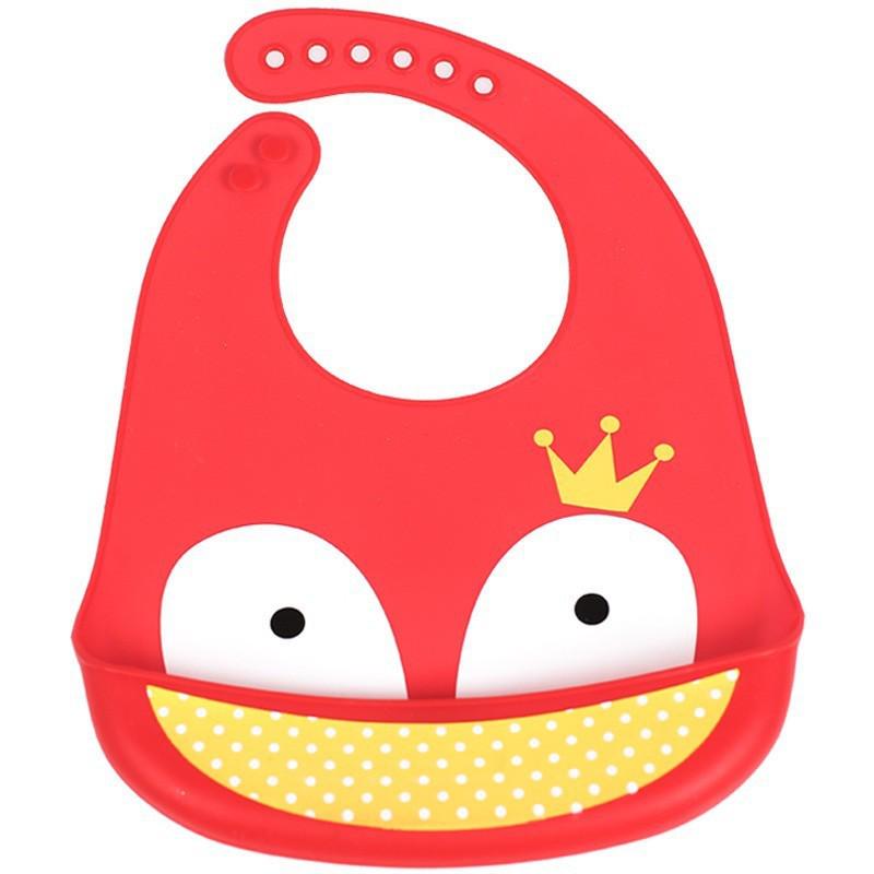 Waterproof Food-Grade Silicone Baby Bib - Leak-Proof, Self-Feeding, Drool Protection