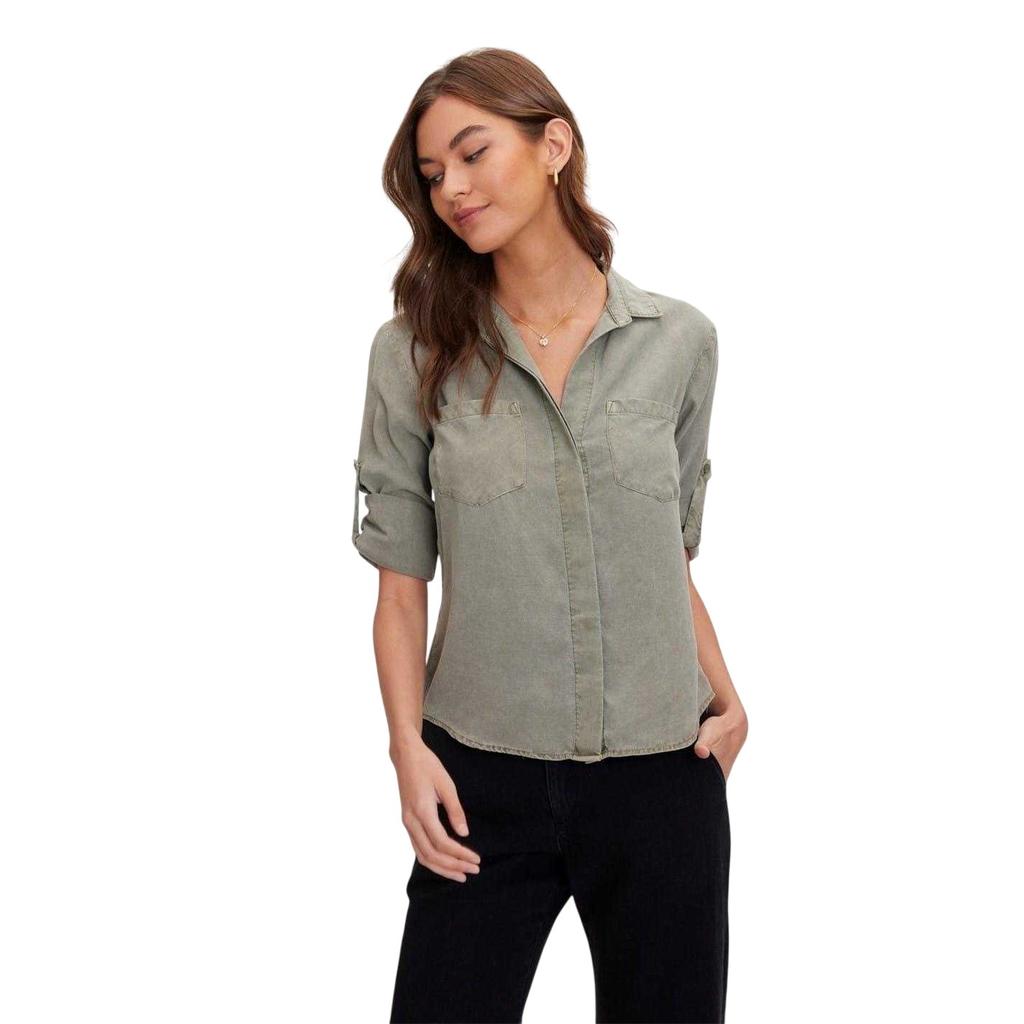 Camicia da Donna Bella Dahl con Spacco Posteriore, Vestibilità Rilassata, Manica a 3/4