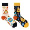Calzini AB Asimmetrici Trendy Divertenti per Coppia Anatra Mandarina Colorati Calzini a Mezza Gamba SMLSOX
