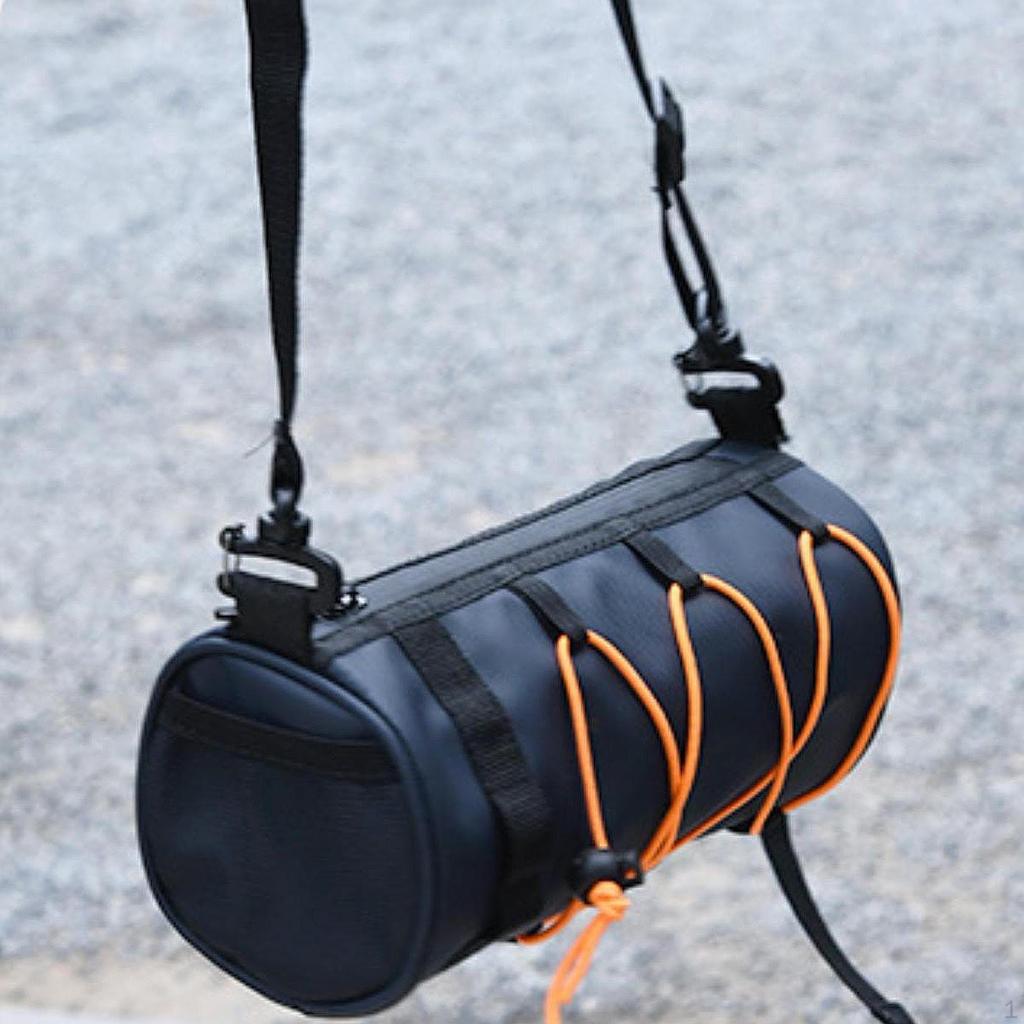 Handlebar Bag with Shoulder Strap And Elastic Cord for Storing Cycling Accessories Outdoors.
