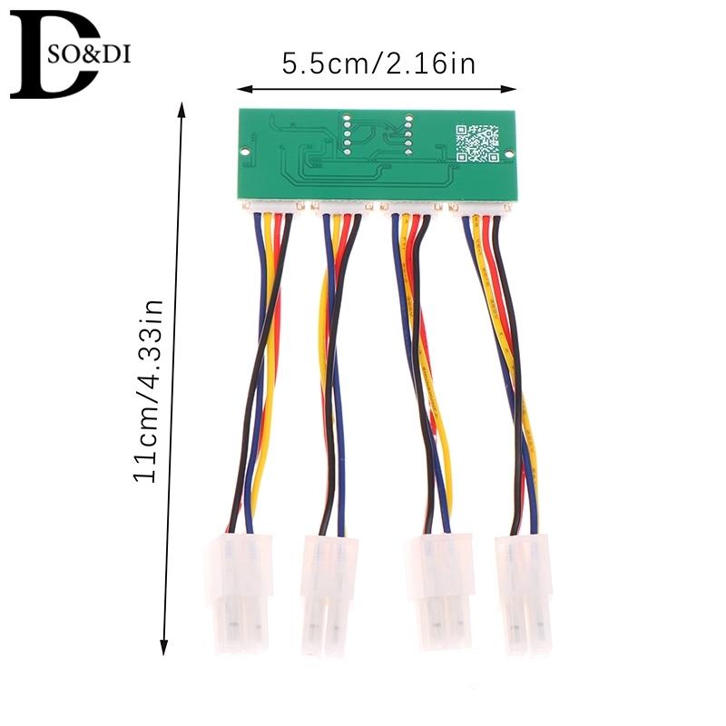 12V 4 In 1 Square 4Pin Fan Simulator Emulator Special For Antminer S21 S19kpro T21 KS5 KS5pro Fan Spoofer Dummer