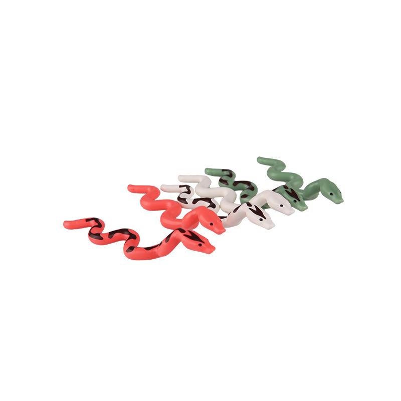 5 Stück/Set Tiere Niedliche Katze Schwein Schlange Figuren DIY Bausteine Spielzeug für Kinder Geschenke Spielzeug Buntes Tier 38801 13786 1410pb01