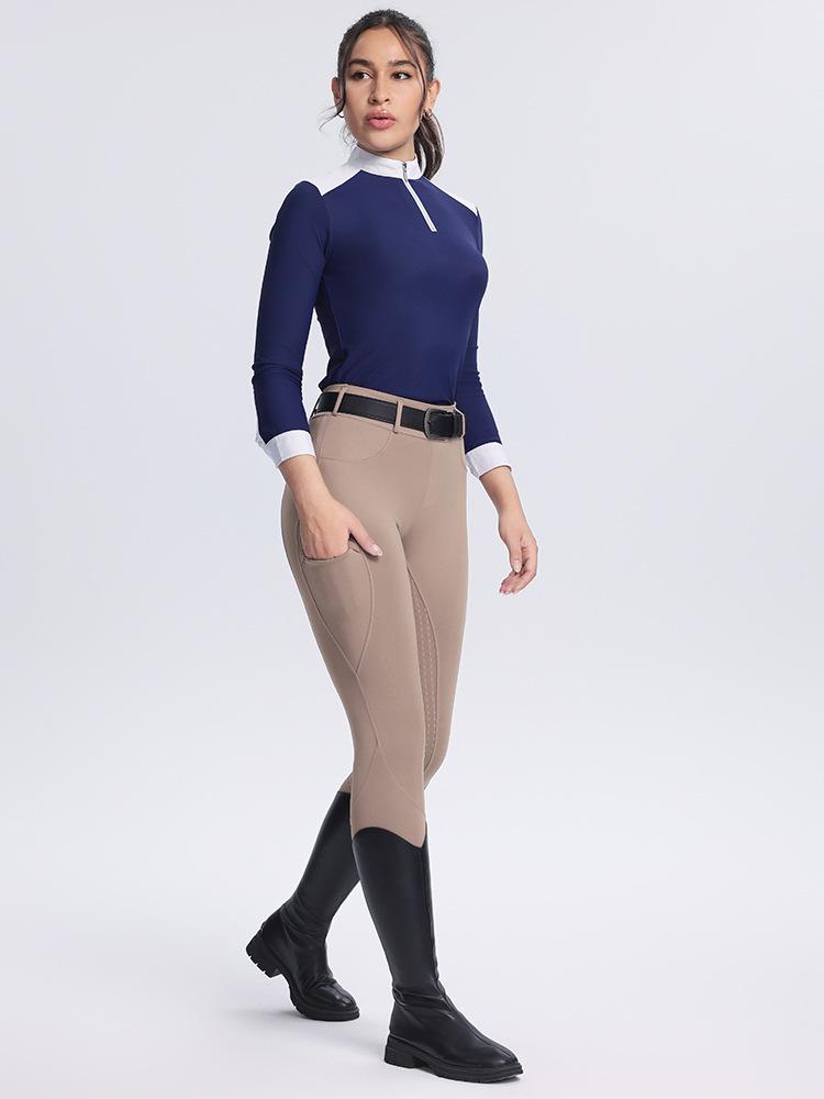Unisex Non-Slip Silicone Full Seat Equestrian Breeches for Professional Horse Riding