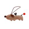 Kawaii Dachshund Plush Doll Cartoon Stuffed Puppy Keychain Pendant Backpack Charm Lovely Bag Hanging Decoration Kid Gifts