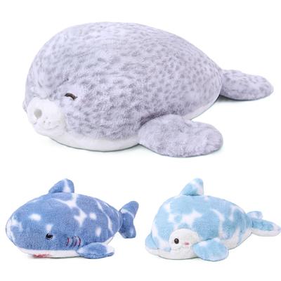 Robbe Plüschkissen Weicher Seelöwe Hai Stoffplüschtiere Delfin Plüschpuppe Meeresleben Fisch Plüschtier Raumdeko Kissenpuppe