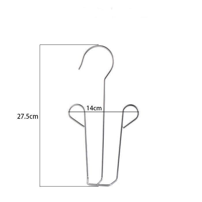 

Полка для обуви из нержавеющей стали, уличный балкон, креативный крючок, ветрозащитная нескользящая твердая сушилка A