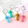 Cute Cartoon PVC Women Bag Charm Pendant Car Key Ring Dinosaur Keychain Christmas Gift