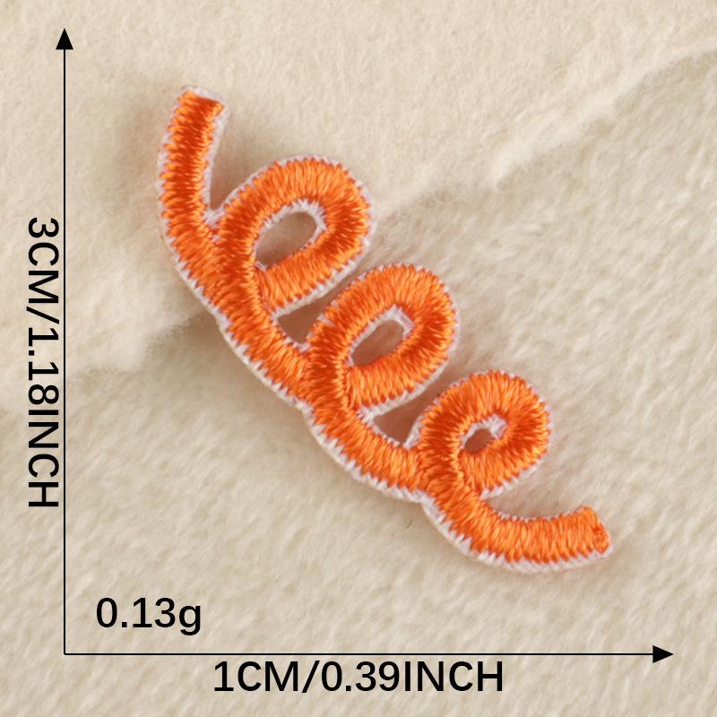 Original Cartoon Embroidery Patch: Korean Wappen Telephone Line Candle DIY Cloth Accessories Sticker