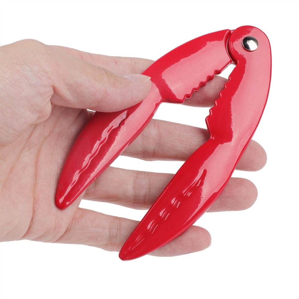Red Seafood Clip Heavy-Duty Shellfish Crab Opener Seafood Nut Cracker Crab Pliers Lobster Claws