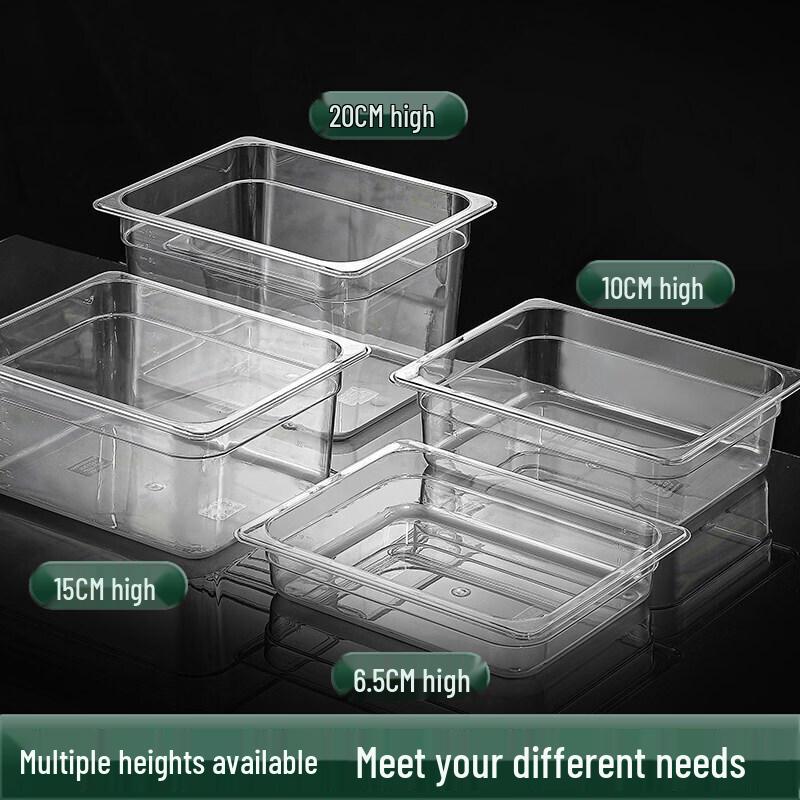 Commercial Acrylic Rectangular Food Display Pan