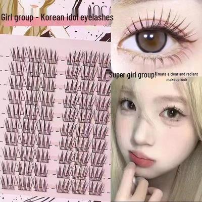 Glue-Free Zhang Yuanying Style Idol ACE False Eyelashes: Natural, Realistic, Segmented, Various Specifications