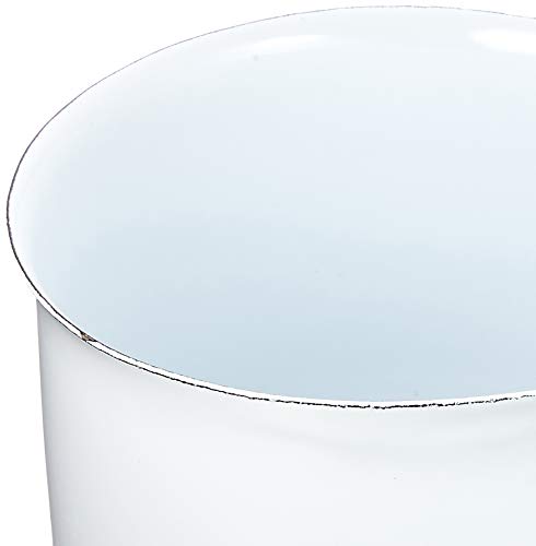 Posh Living PL Enamel Saucepan, Milk Pan, White, 680