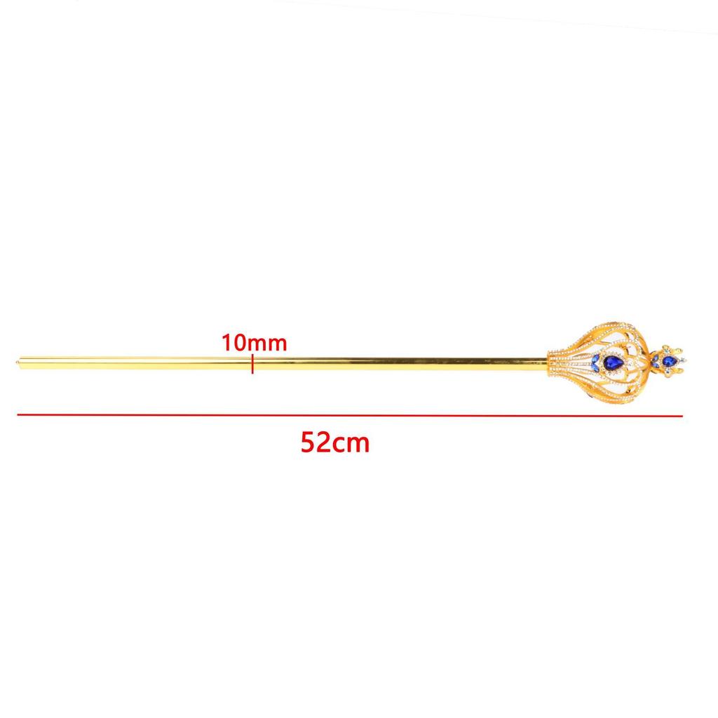 Fairy Scepter, Queen Metal Scepter, Rhinestone Scepter Fairy Sticks for Costume,