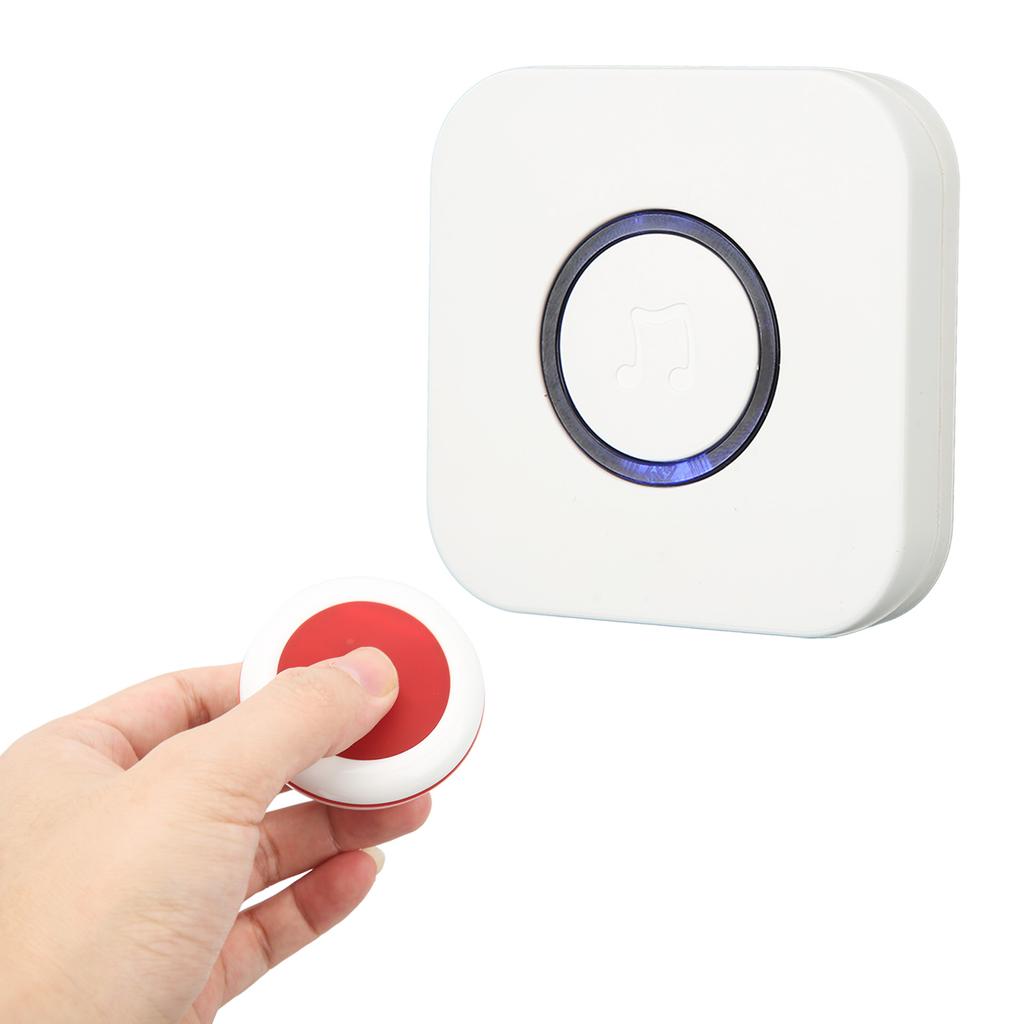 Emergency Caregiver Pager Wireless Call Button Nurse Alert System for Home Elderly Patient EU Plug