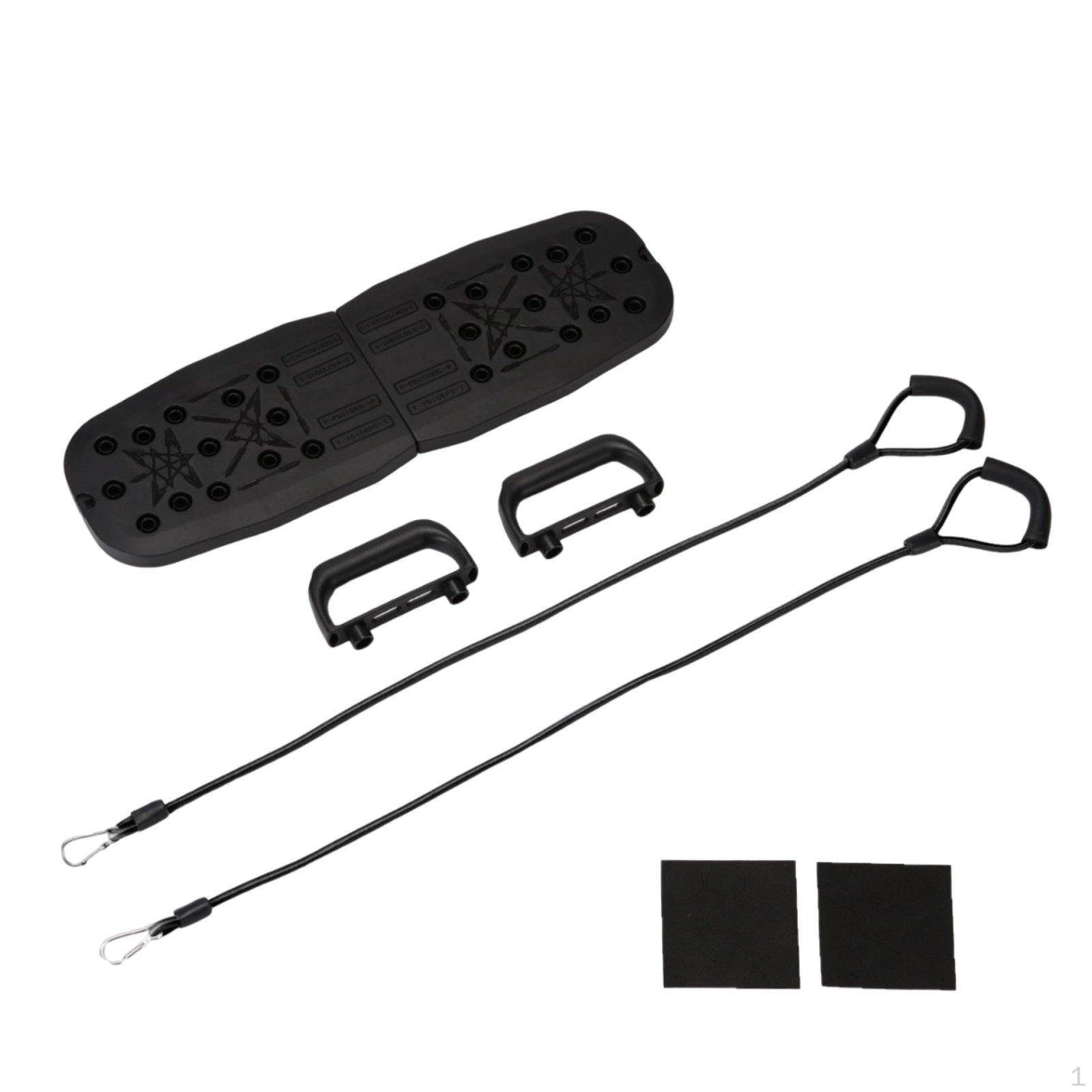 Pushup Board with Bands Easy to Assemble Chest Press Training Plate