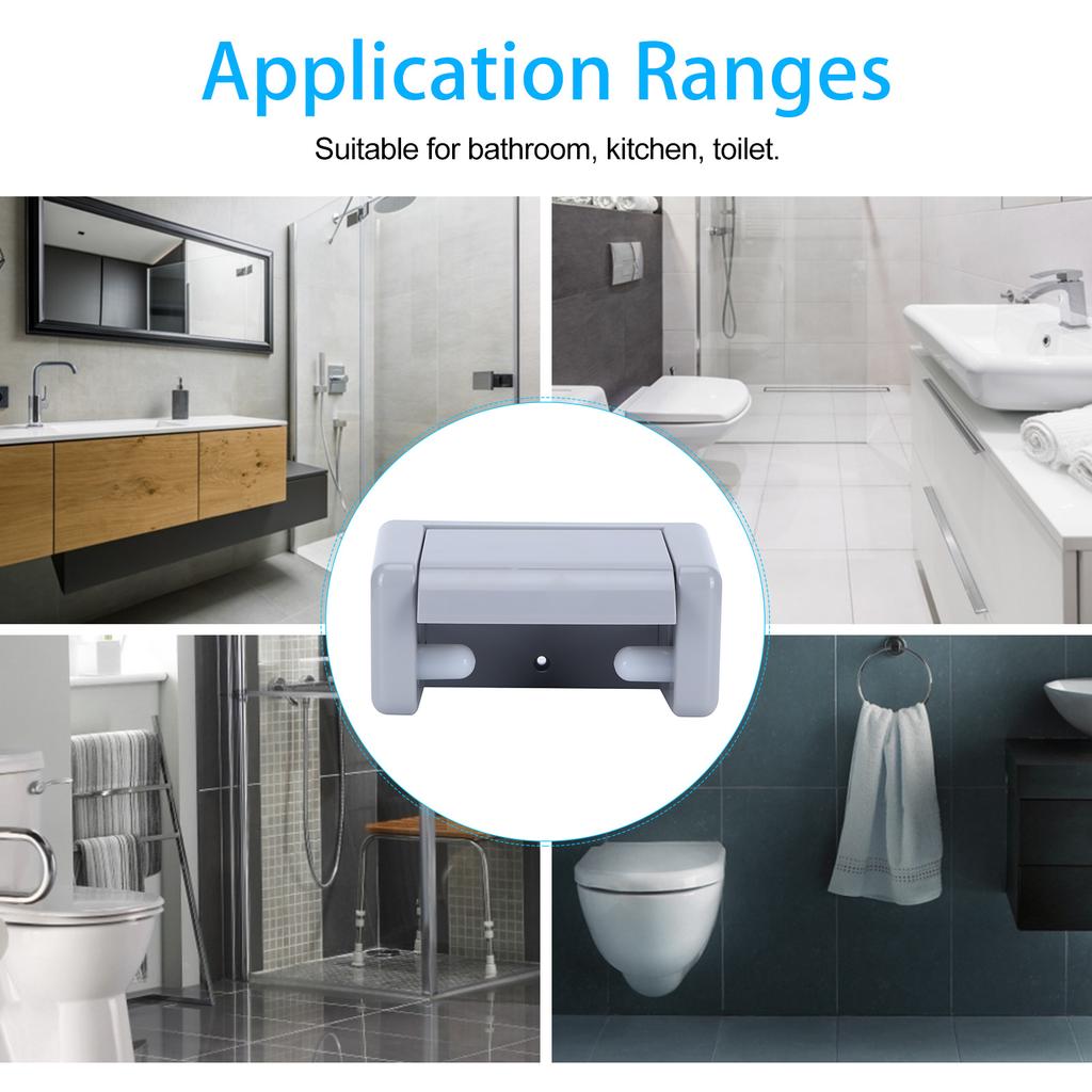 Wall Mounted Toilet Paper Holder Roll Paper Holder Toilet Tissue Rack for Bathroom