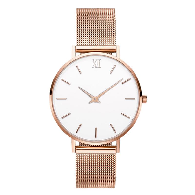 Simple And Ultra-Thin Women S Car Line Belt Rose Phil Women S Waterproof Watch 785