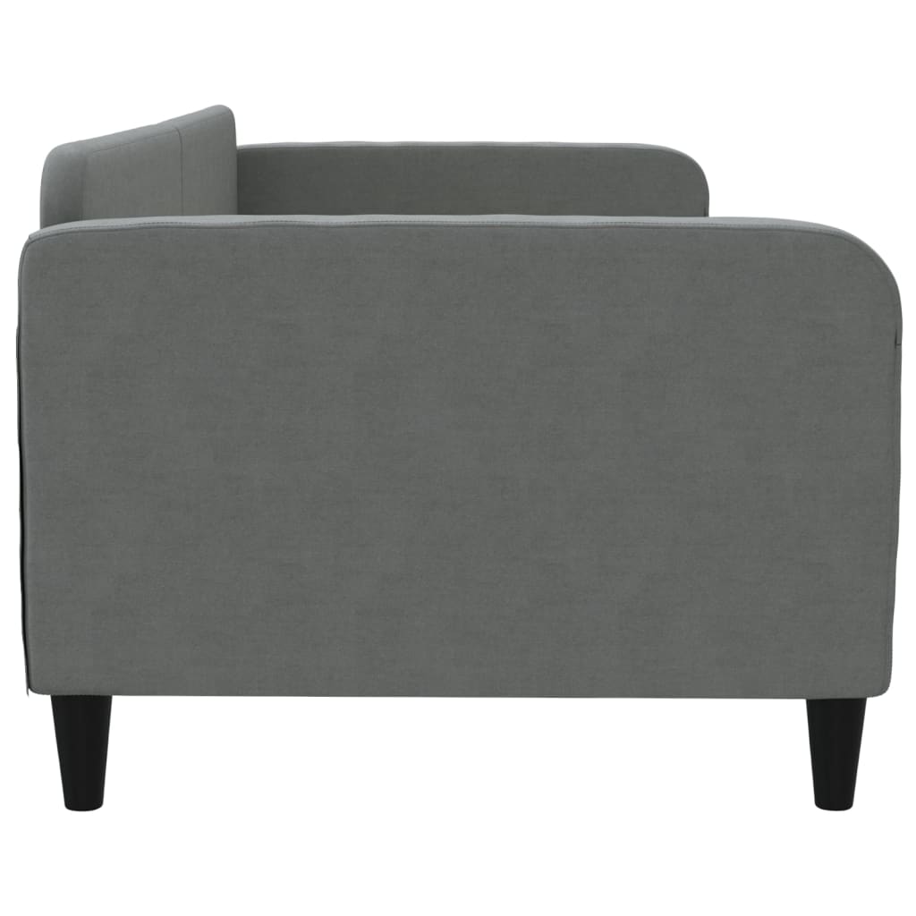 Daybed Dark Gray 90x200 cm Fabric