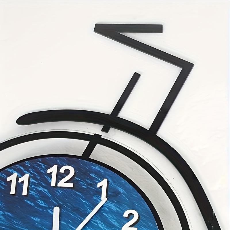 Metall kreative und lustige Fahrrad-Wanduhr stille Uhr geeignet für Schlafzimmer Wohnzimmer Büros und Esszimmer