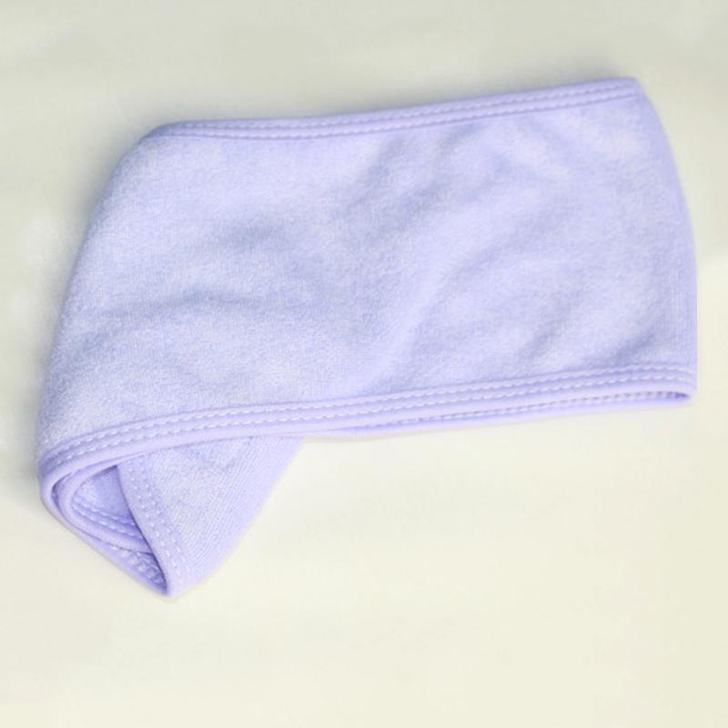 Women Bath Yoga Headband Sweat Uptake Sport Hair Band Wide Side Solid Color Headwrap