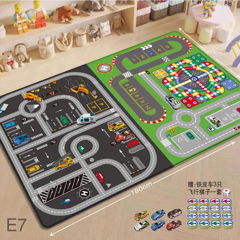 Thickened Baby Game Mat City Traffic Car Map Boy Girls Educational Toys Flying Chess Carpet Carpet Activities for Baby Play Mat