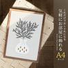 PosterArt PosterPoster FrameA4A3A2NordicWoodFlowerPlantStylishInteriorVas eWith Frame(A4 Poster Wood-style Frame) 027fr