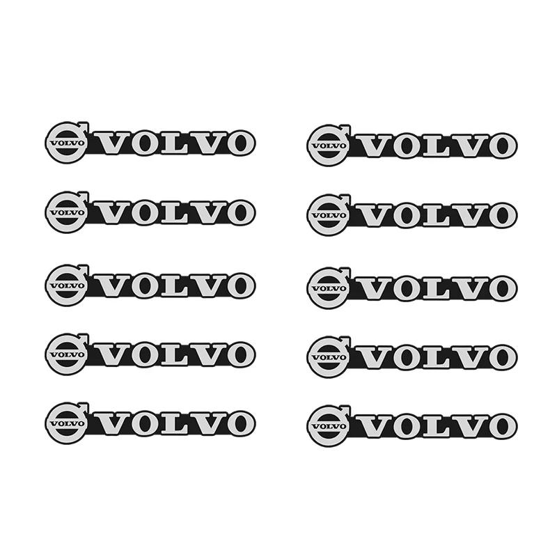 Car Audio Decorate 3D Aluminum Badge Emblem Stickers For Volvo Rdesign Polestar AWD V50 S60 XC60 S40 V90 XC40 XC90 Accessories