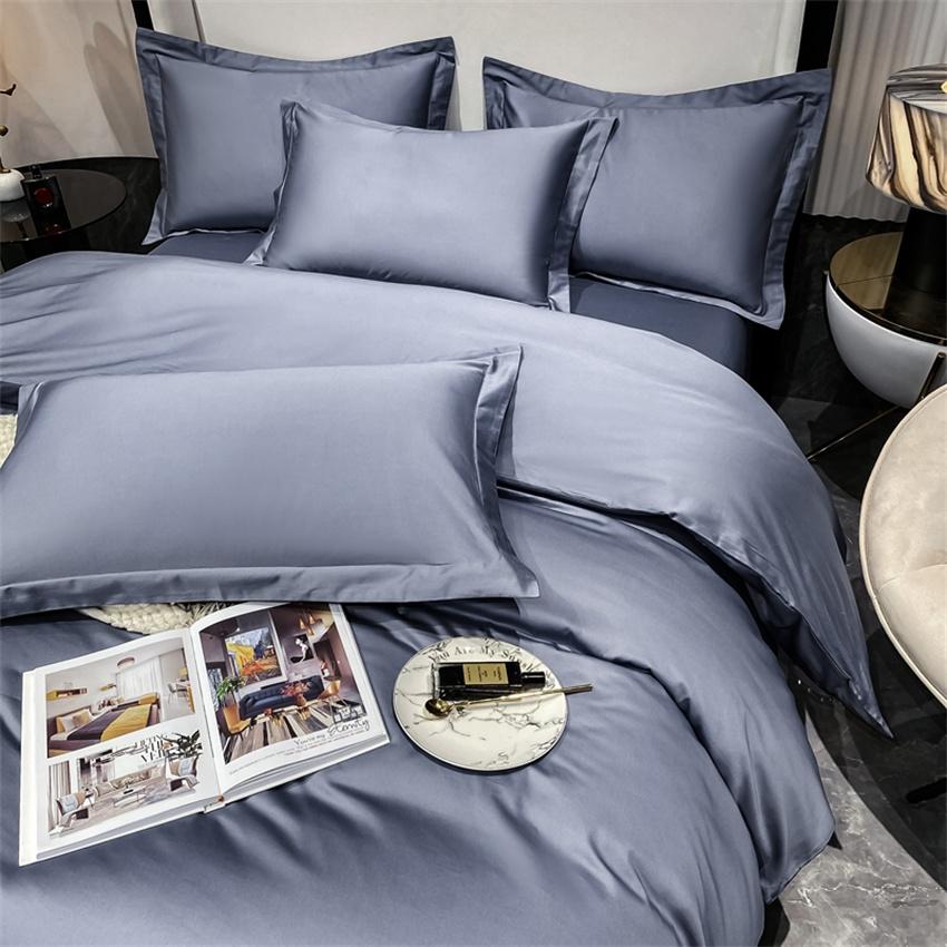 Luxury Bedding Set 100% Egyptian Cotton Duvet Cover Pillowcase Ru Europe Double Queen King Size Bed Linen Soft Bed Sheet Sets