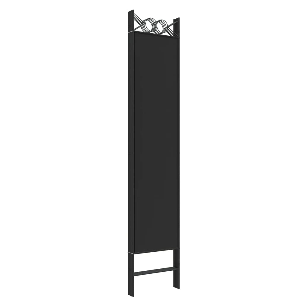 Vidaxl Parawan 5-Panelowy, Czarny, 200X200 Cm, Tkanina