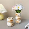 Ceramic Siamese Cat Vase Living Room Bedroom Decoration Ornaments Flower Pot Creative Flower Arrangement Storage Holder