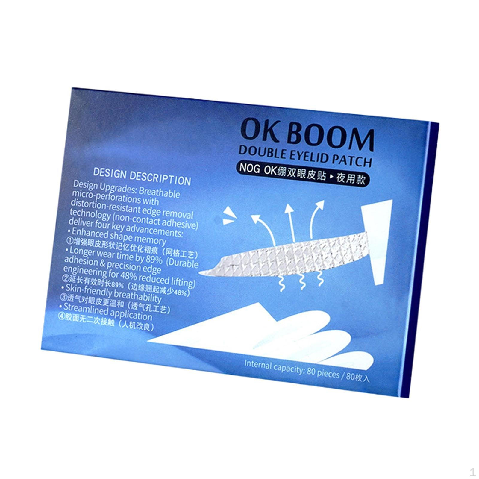 1 Sheet Invisible Double Eyelid Sticker Waterproof Correction Tape Breathable Paper Suitable for 2 sheets boxed