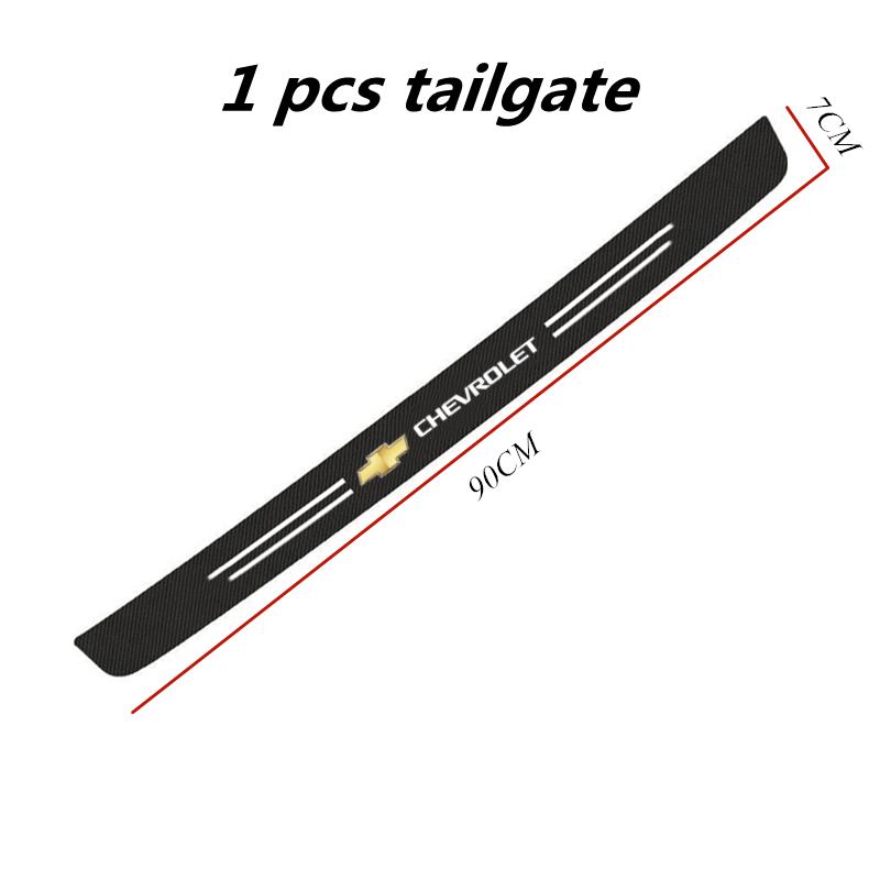 Carbon Fiber Car Threshold Protective Film Waterproof Car Sticker For Chevrolet Colorado Cruze Spark Captiva Malibu Trax