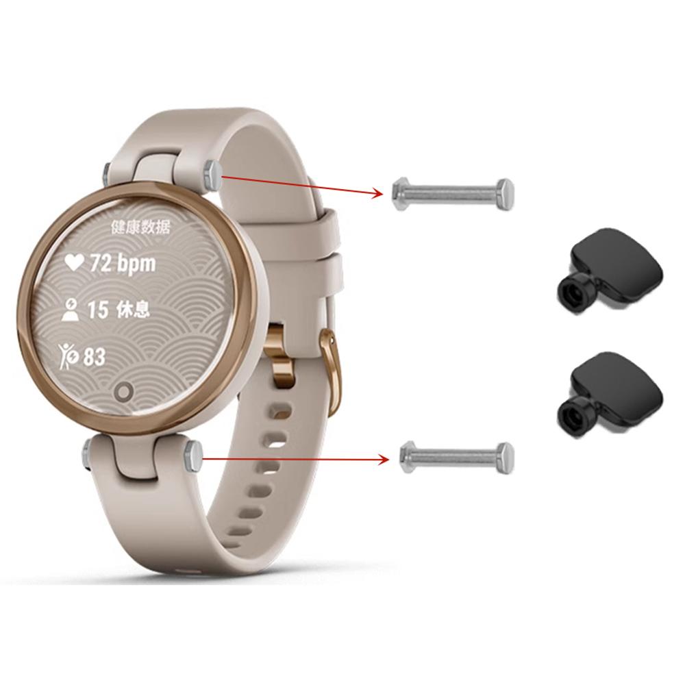 1 pár náhradních stěžejek pro Garmin Lily, sada s rychloupínacími kolíčky a instalačními nástroji