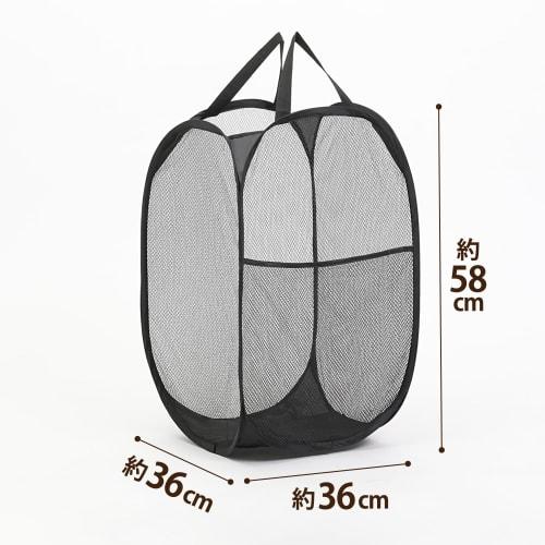 Astro Foldable Outdoor Trash Can, Black, Fits 45L Garbage Bags, Camping Trash Bin, Pop-Up Basket, Storage Box, Folds Compactly, Product Code: 820-77