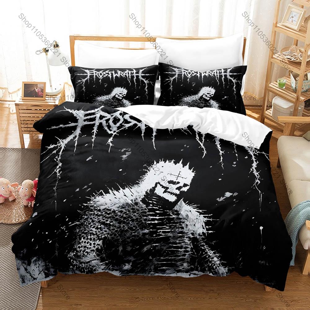 Dunkle Horror-Kunstgrafik Lorna Shore Extrem Metal Bettwäsche-Set Bettbezug Mit 2 Kissenbezügen Teen Metalhead Schlafzimmer-Dekoration