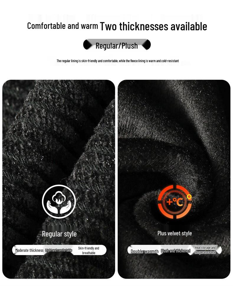 Men's Fleece-Lined Polo Collar Sweatshirt