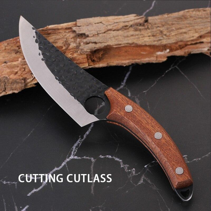 Hand-forged High Carbon Steel Chef's Knife Boning Knife Fillet Knife Meat Cleaver Ring Butcher Knife